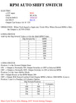 RPM AUTO SHIFT SWITCH